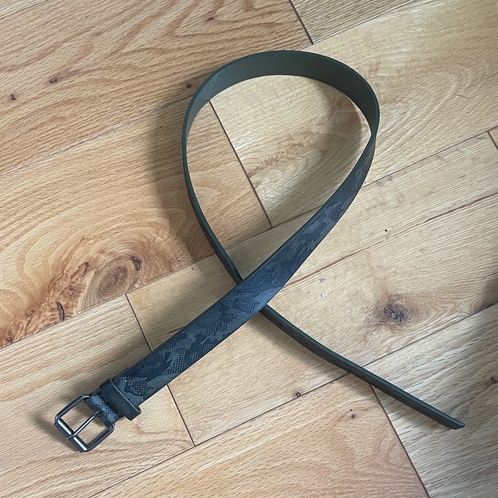 Women's Green Military Patterned Belt